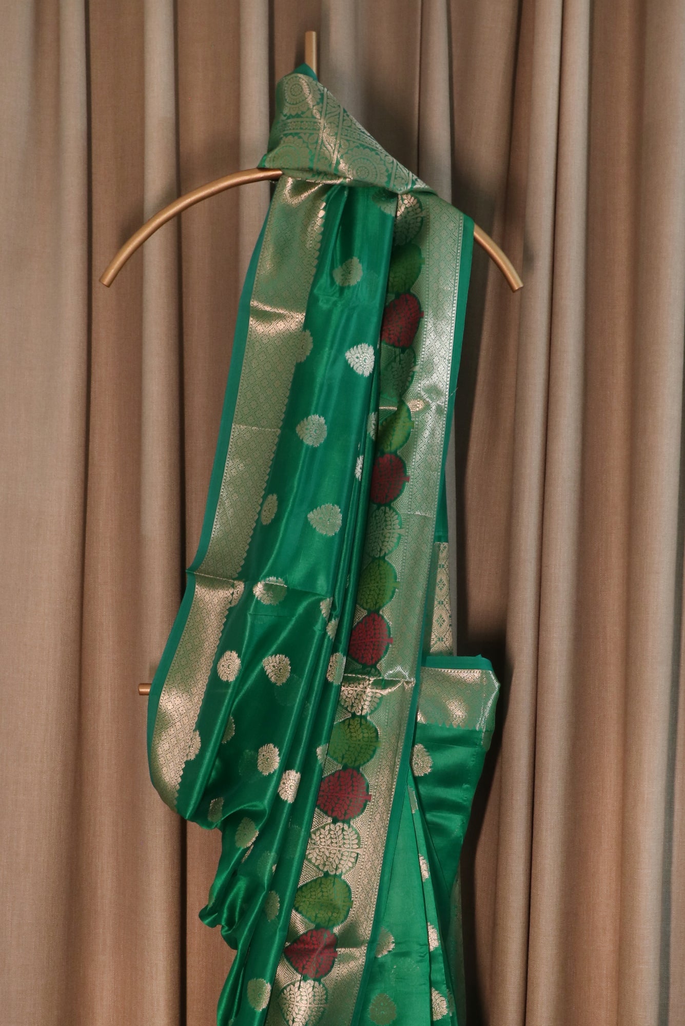 Green Kora Silk Saree