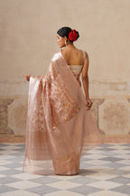 Mauve Silk Tissue saree