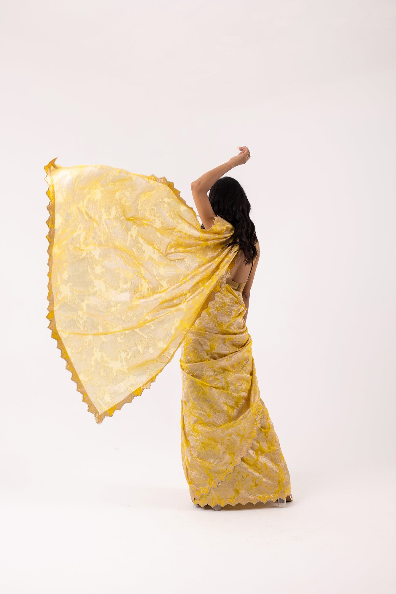 Twill Bloom Sunshine Saree