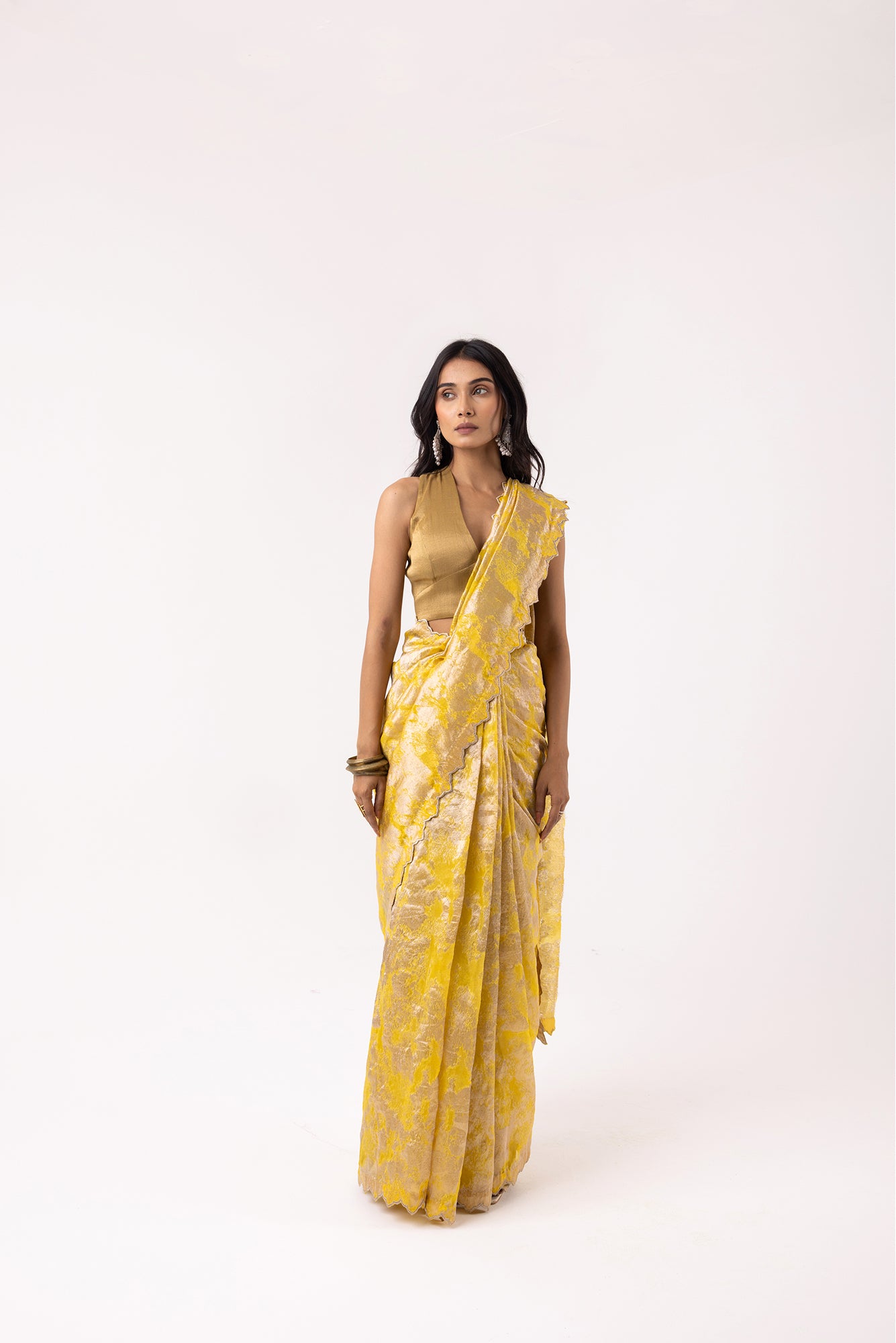 Twill Bloom Sunshine Saree