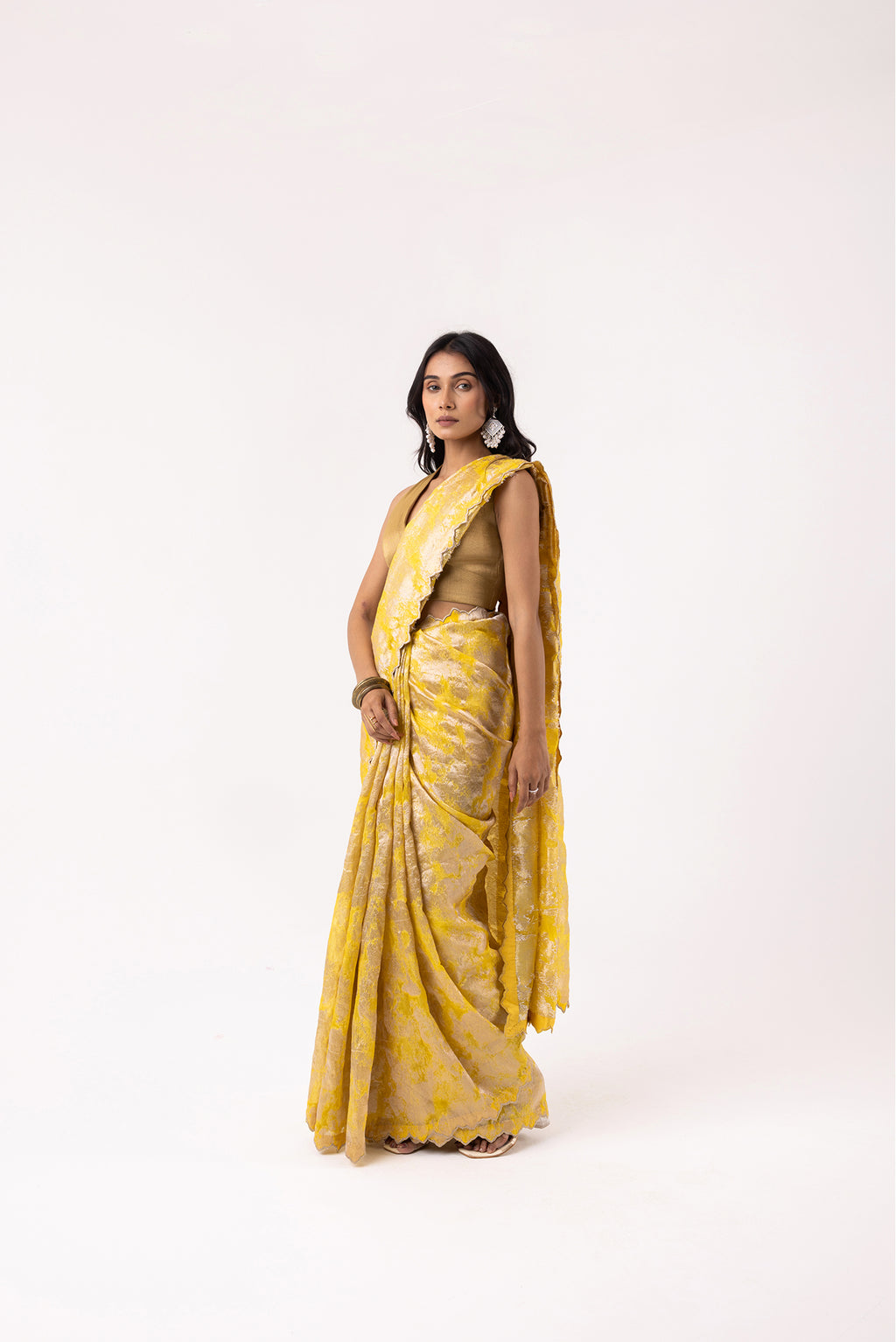 Twill Bloom Sunshine Saree