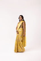 Twill Bloom Sunshine Saree
