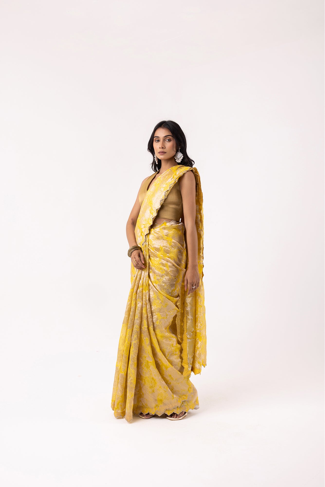 Twill Bloom Sunshine Saree