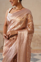 Mauve Silk Tissue saree