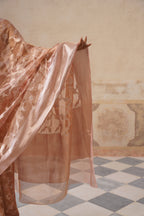 Mauve Silk Tissue saree