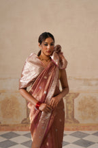 Plum Silk Tissue Buti