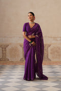 Barkha Cotton Silk Purple Saree