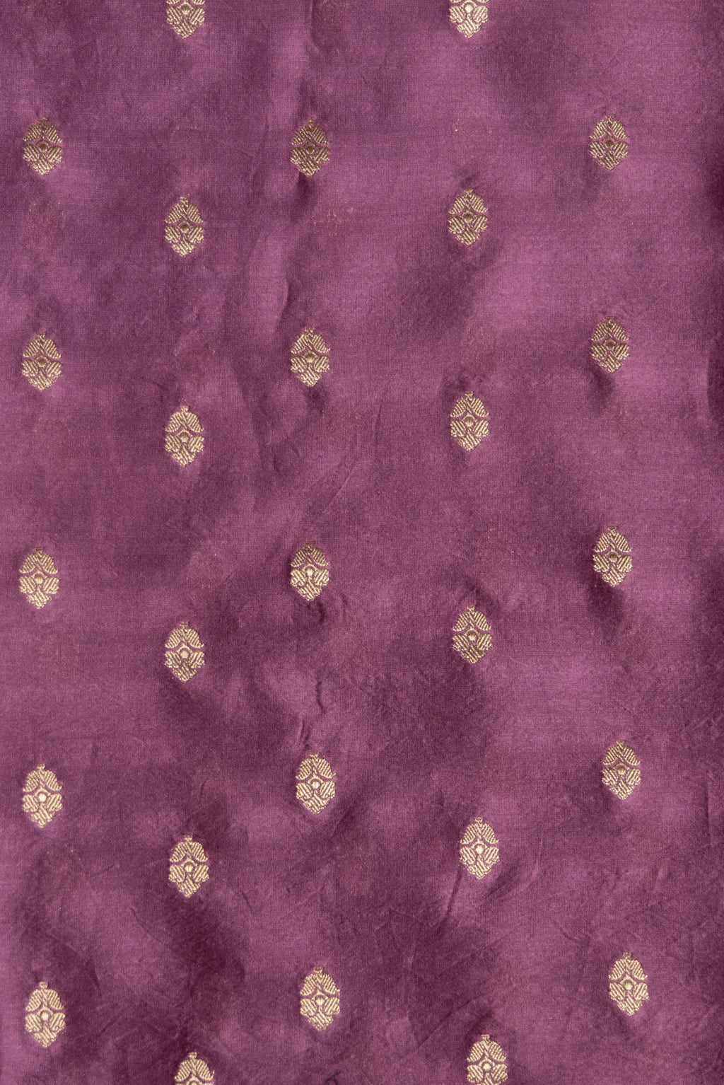 Vintage Mauve Pure Zari Stripes Saree