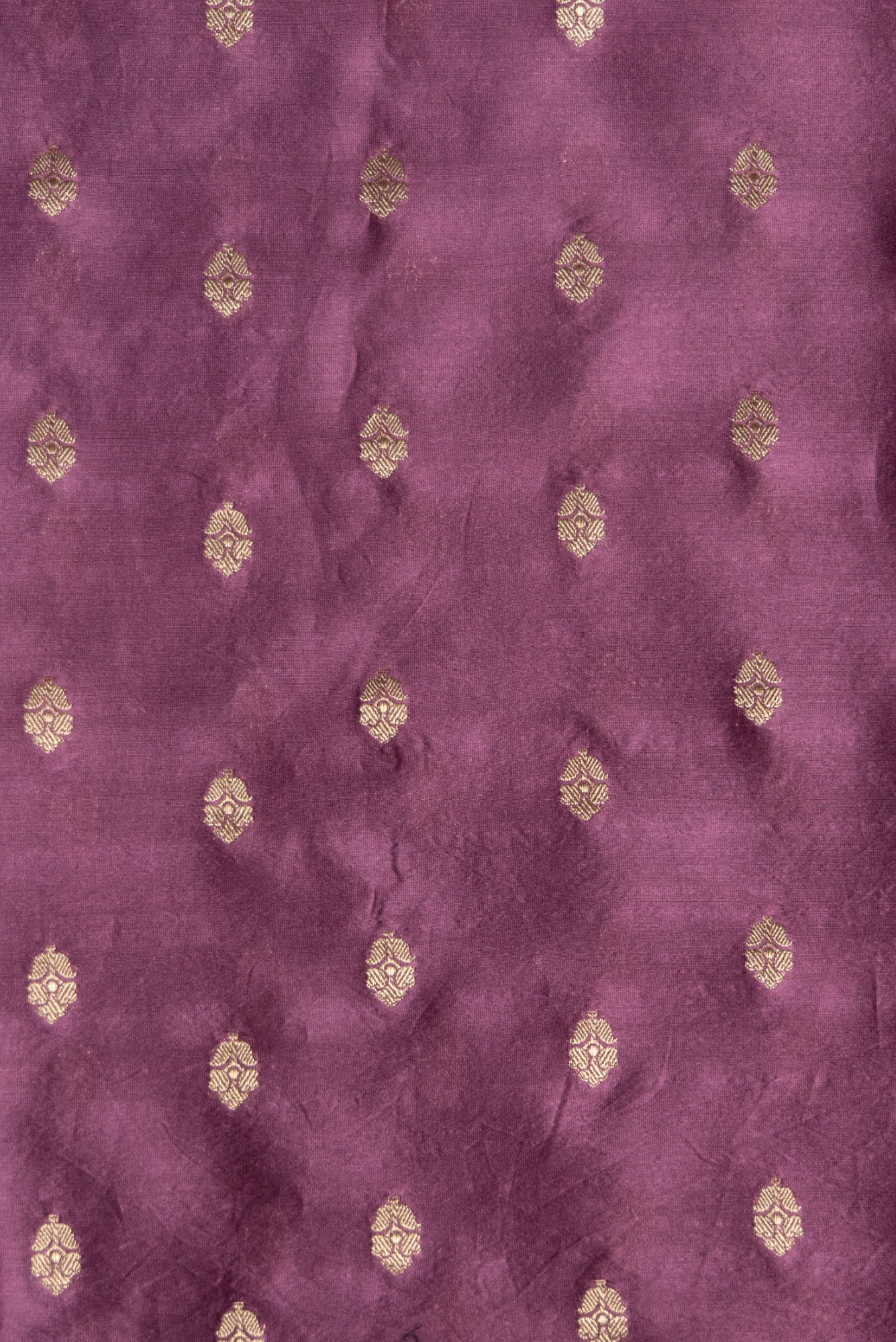 Vintage Mauve Pure Zari Stripes Saree