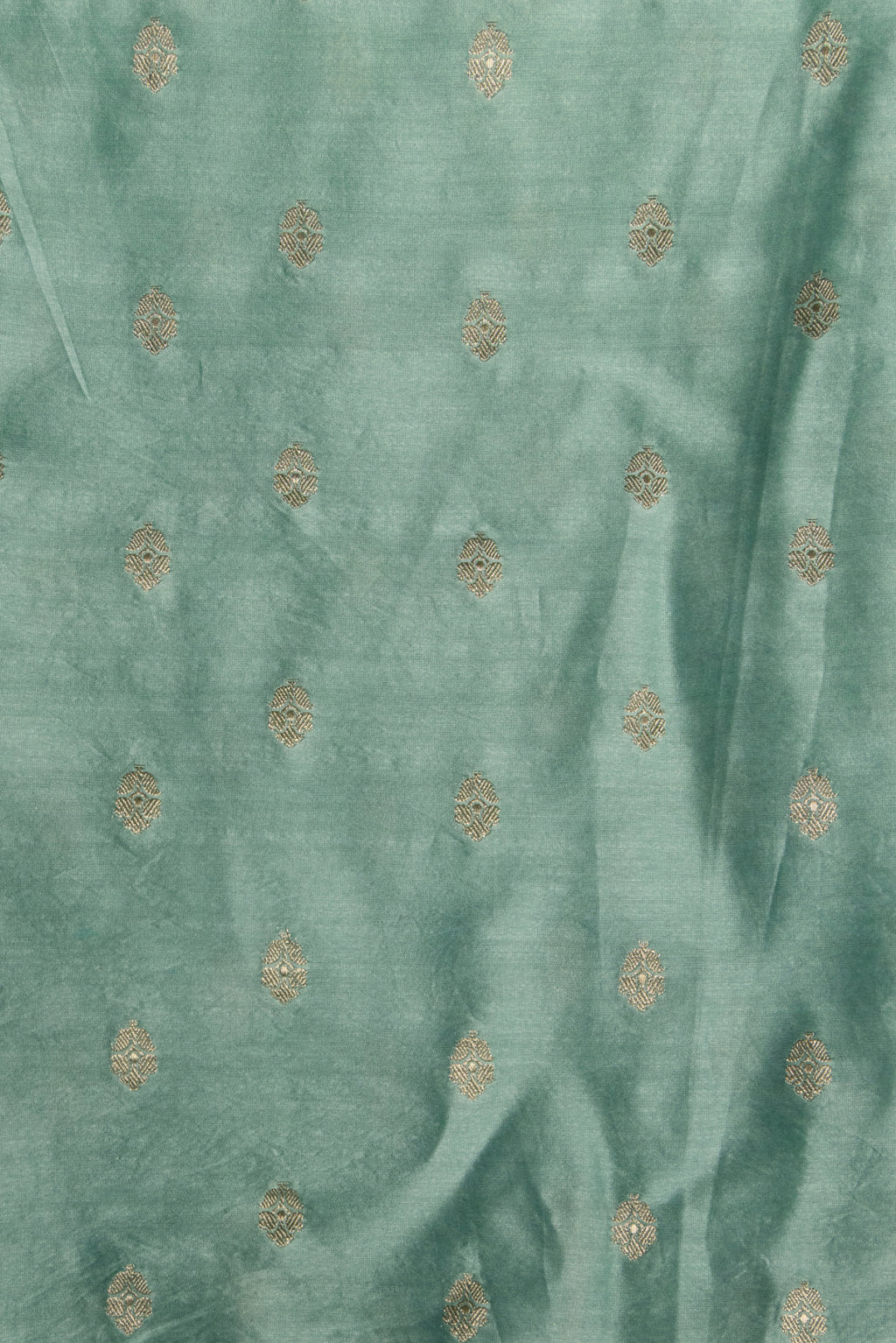 Ice Blue Silk Jacquard Tissue Saree