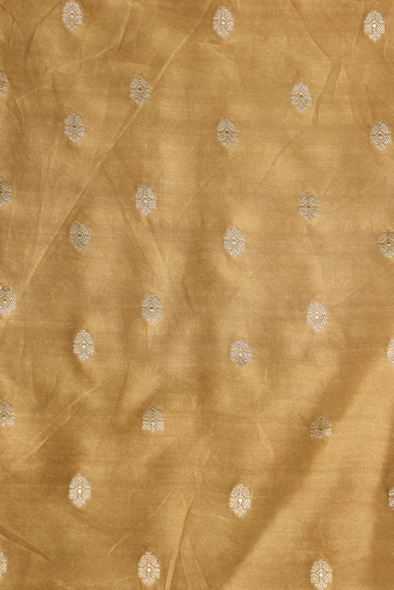 Autumn Mustard Pure Zari Stripes Saree