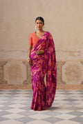 Fiona Magenta Modal Silk Printed Saree