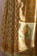 Block Print Buti Chanderi Saree
