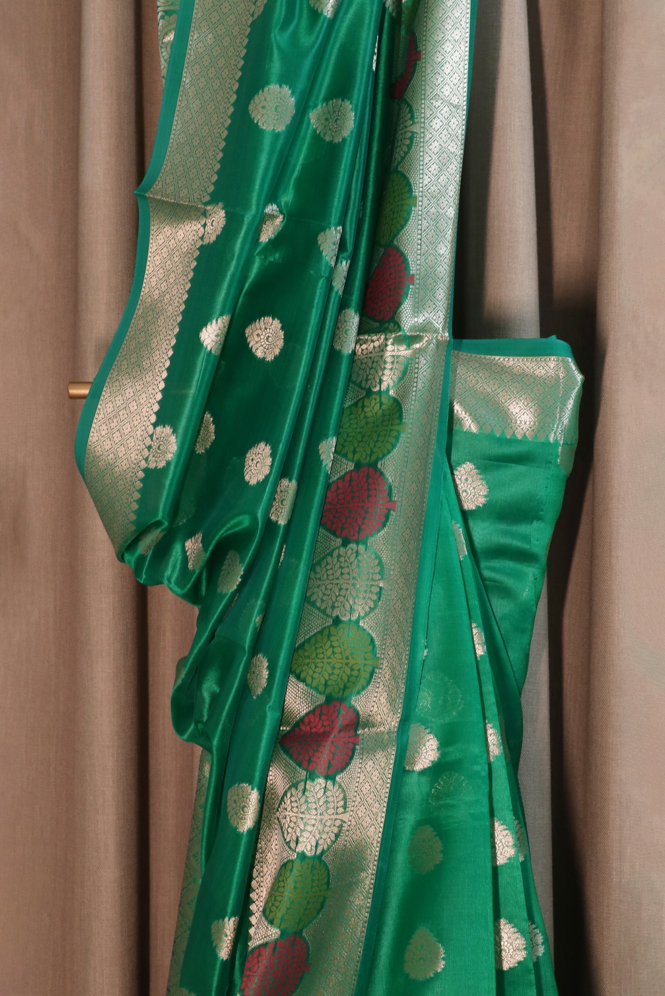 Green Kora Silk Saree