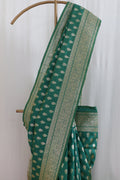 Turquoise Upada Silk Saree