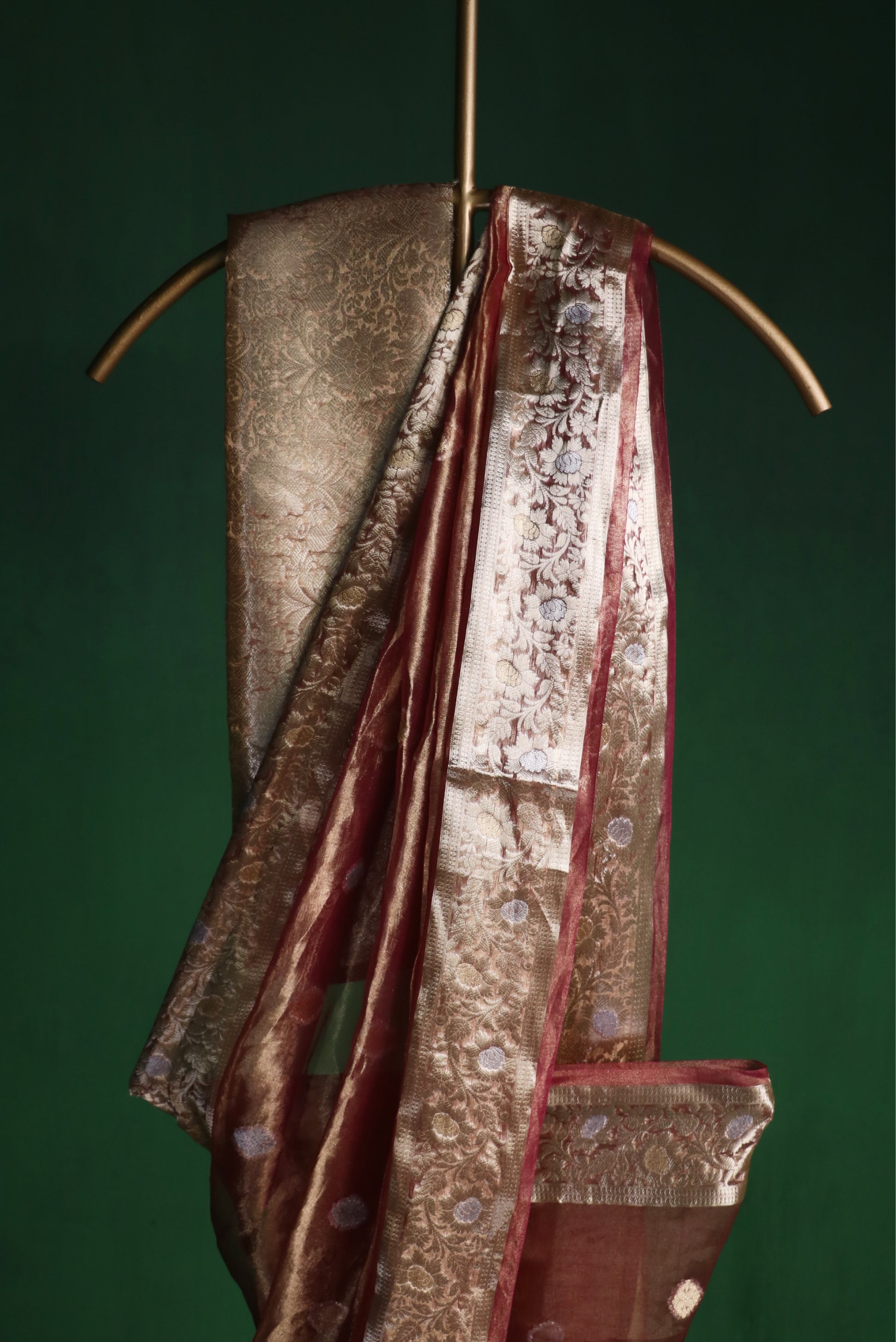 Plum Silk Tissue Buti