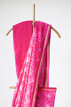 Pink Shibori Saree