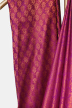 Raw Silk Pink Zari Saree