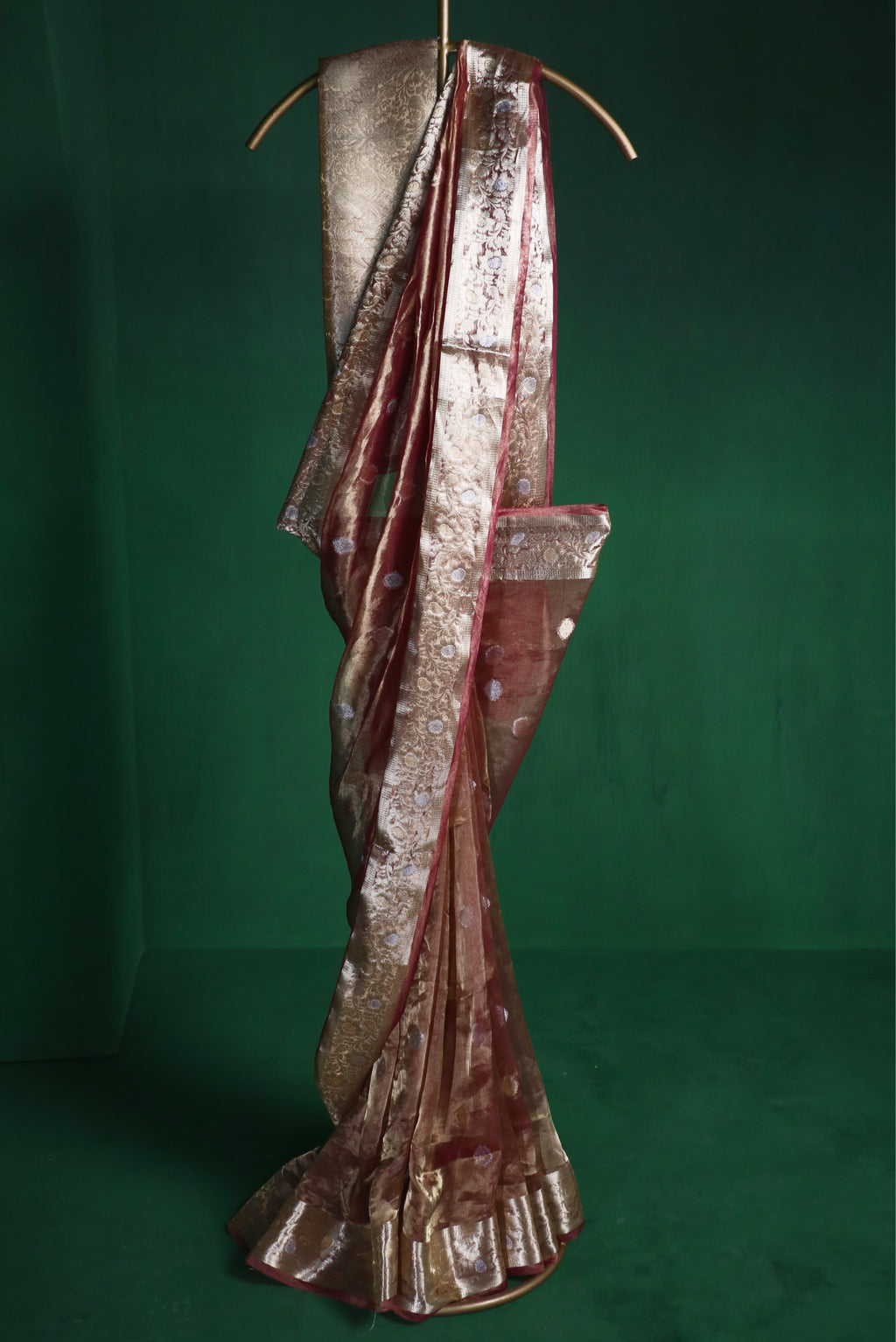 Plum Silk Tissue Buti