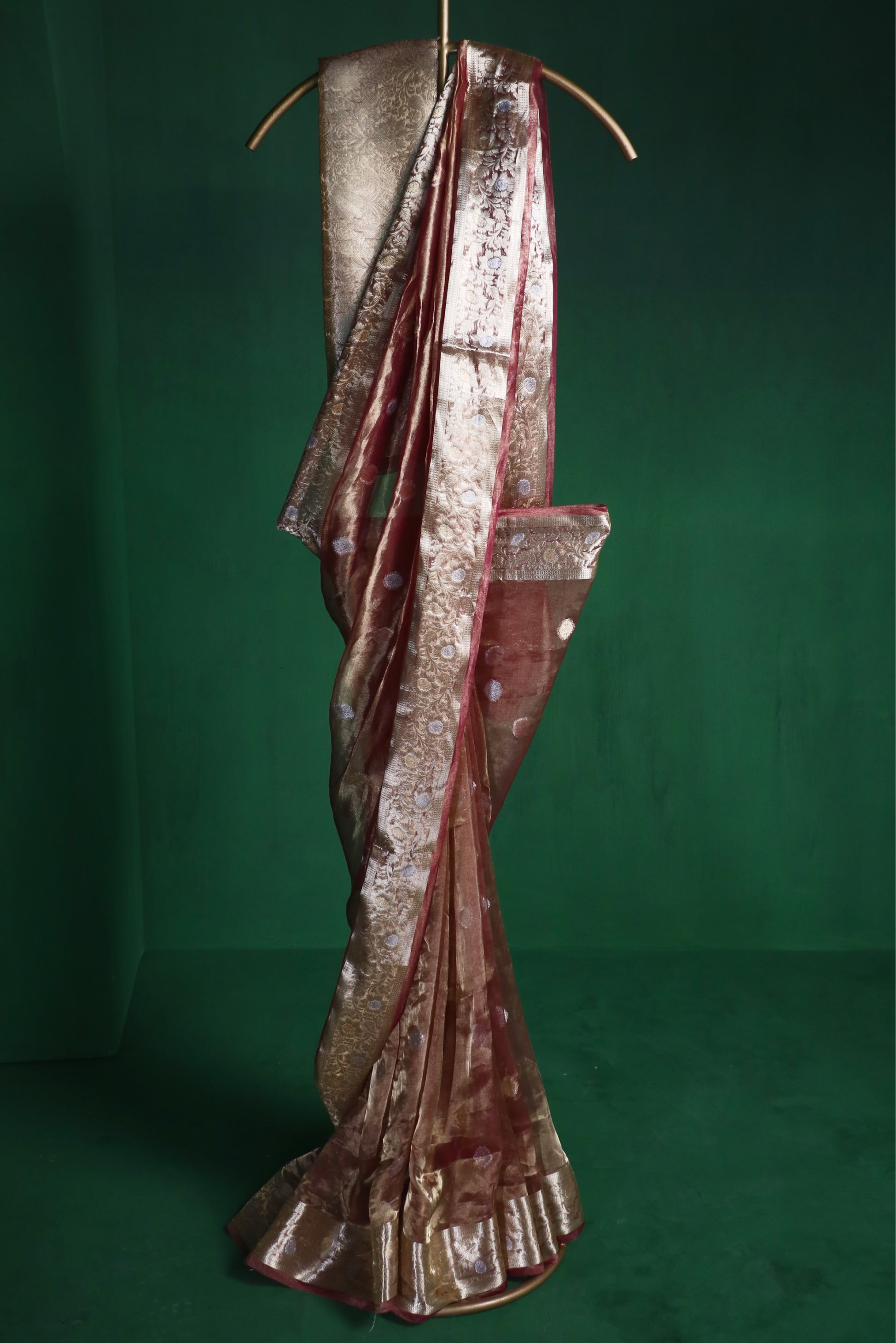 Plum Silk Tissue Buti