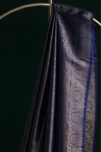 Raw Silk Blue Zari Saree