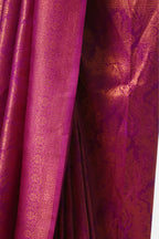 Raw Silk Pink Zari Saree