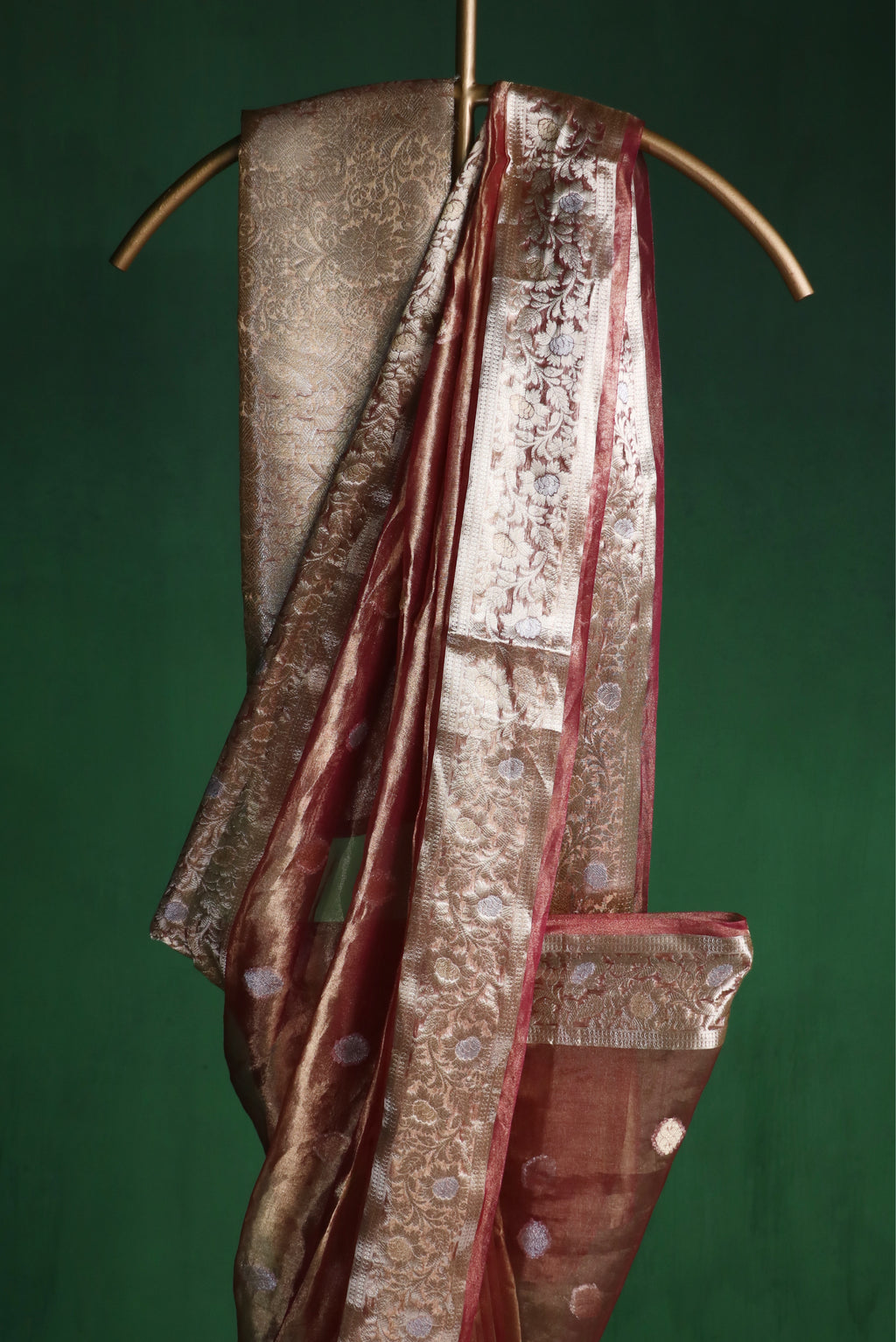 Plum Silk Tissue Buti