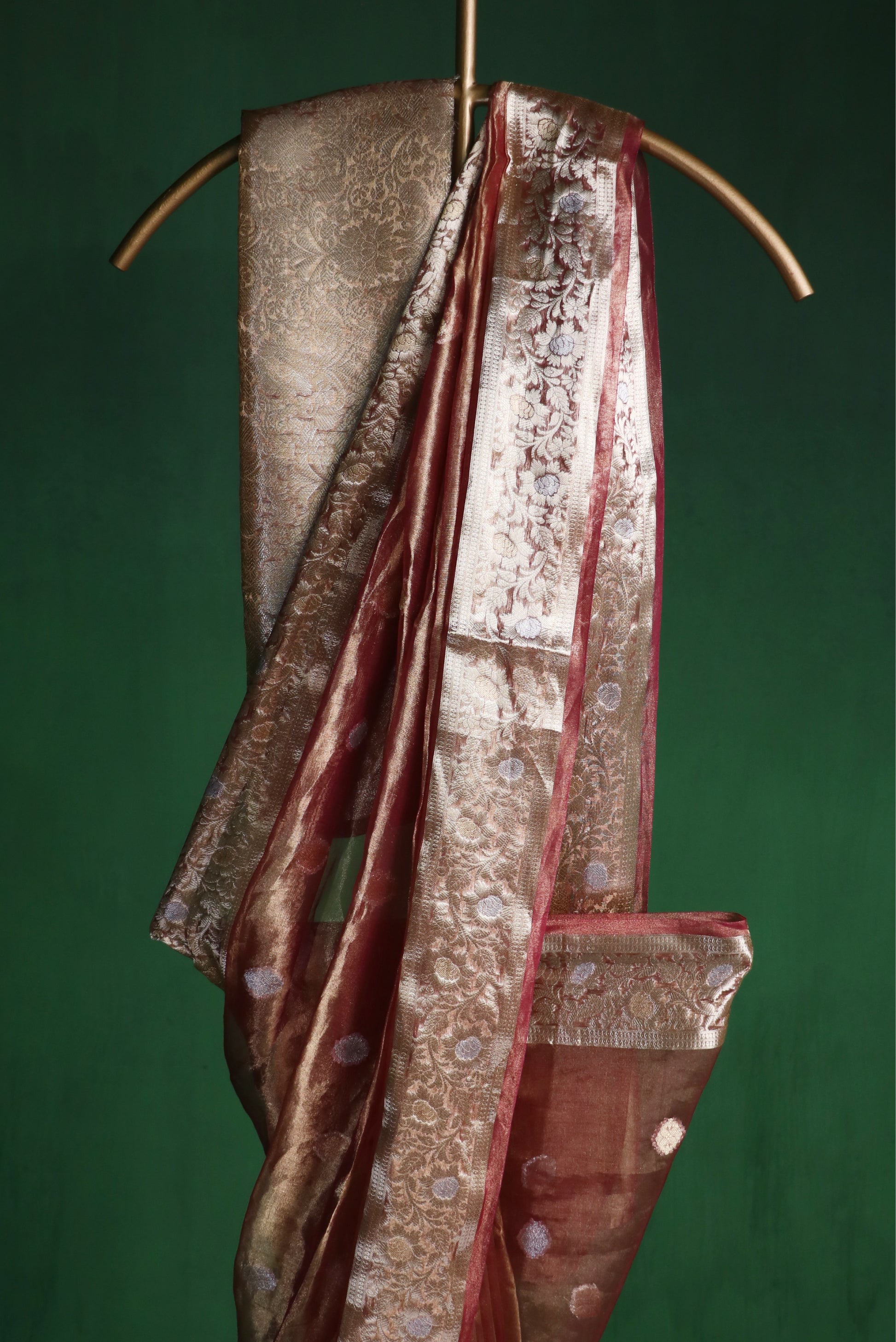 Plum Silk Tissue Buti
