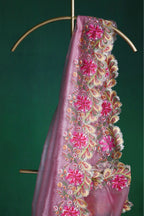 Petal Glow Embroidered Saree