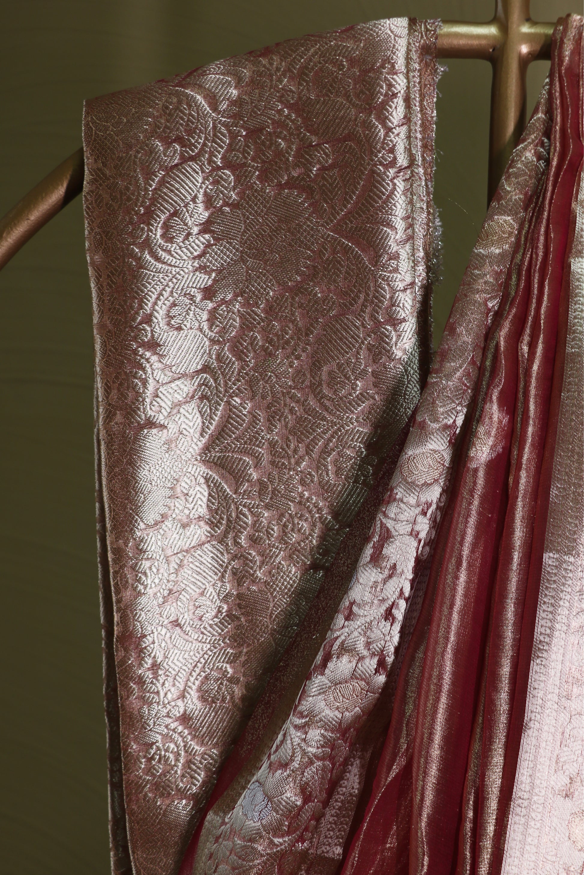 Plum Silk Tissue Buti