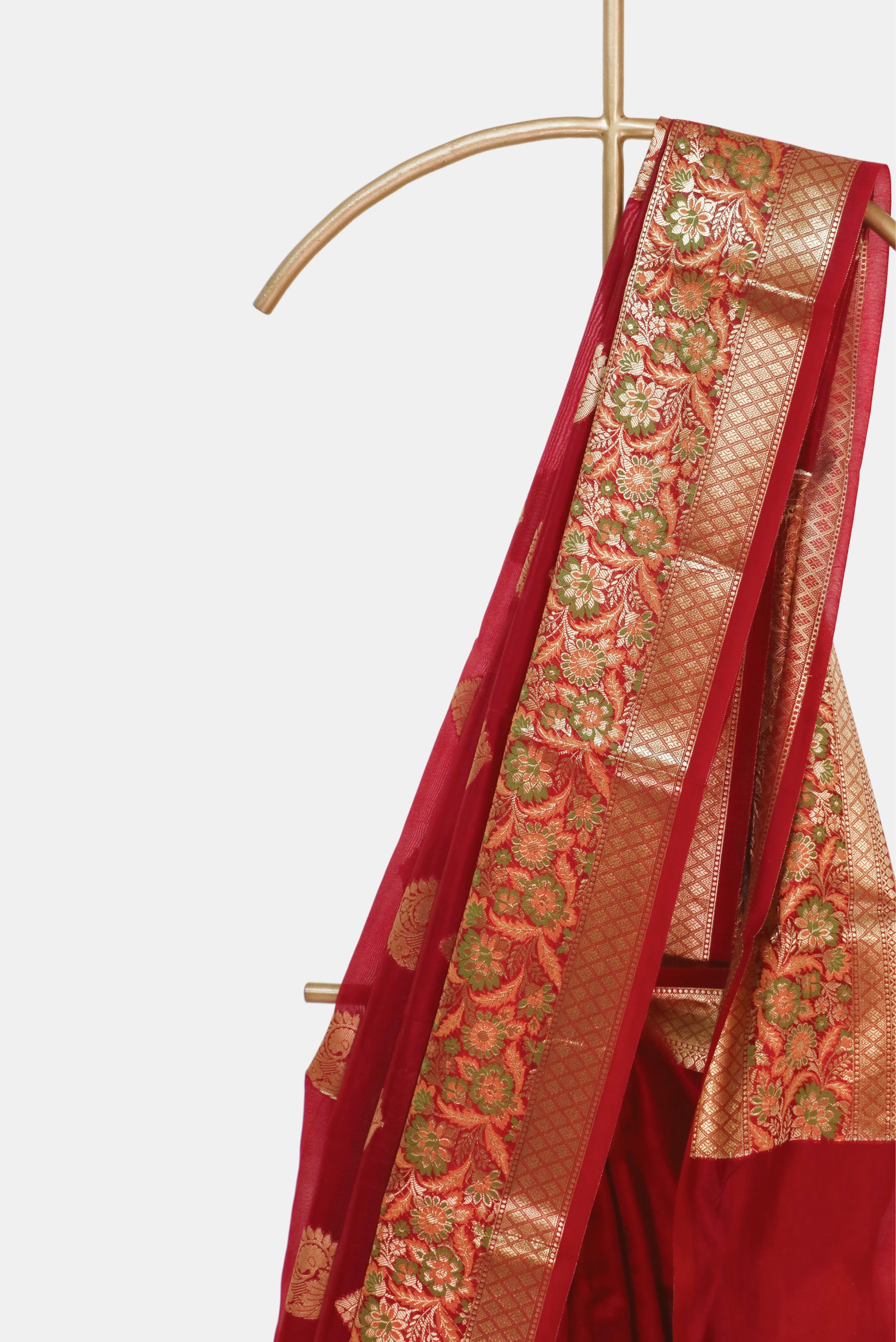 Plum Kora Silk Saree