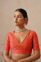 Gulbagh Coral Organza Saree