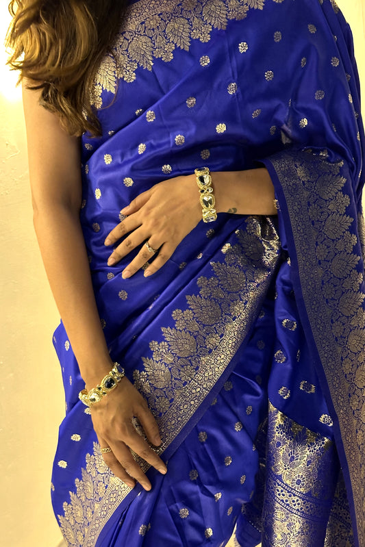 Royal Blue Upada Saree