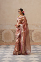 Plum Silk Tissue Buti
