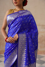 Royal Blue Upada Saree