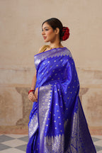 Royal Blue Upada Saree