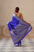 Royal Blue Upada Saree