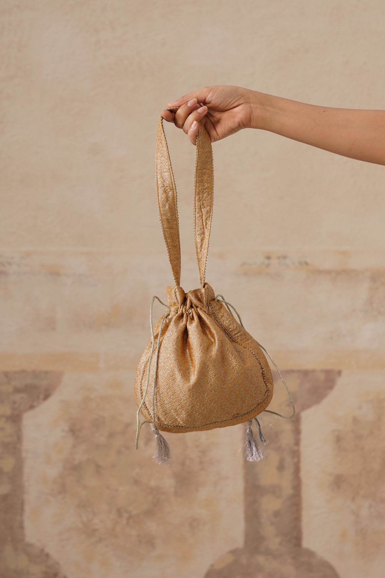 Mustard Potli Bag