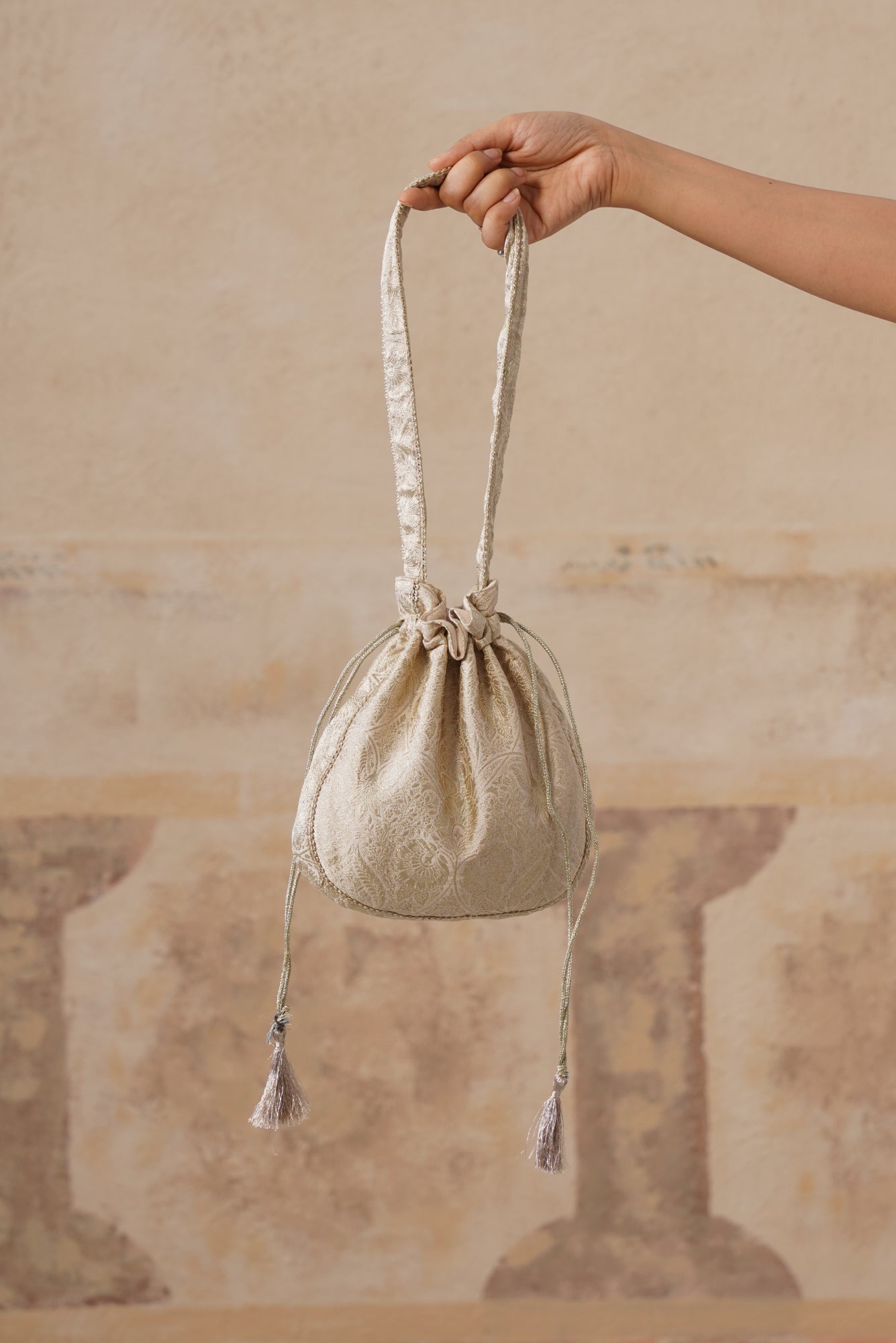 Beige Potli Bag