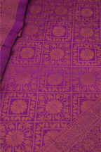 Raw Silk Wine Zari Saree