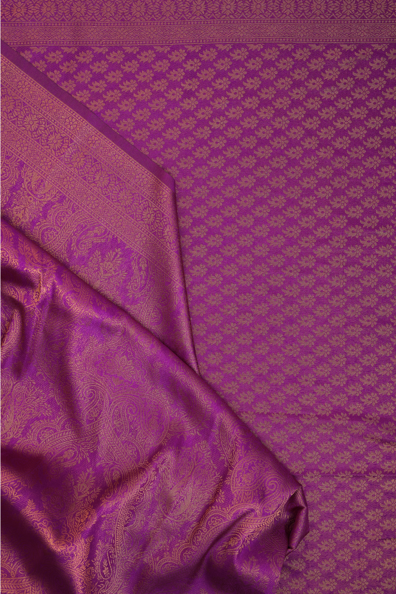 Raw Silk Wine Zari Saree