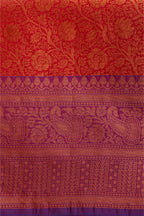 Red Zari Brocade Saree