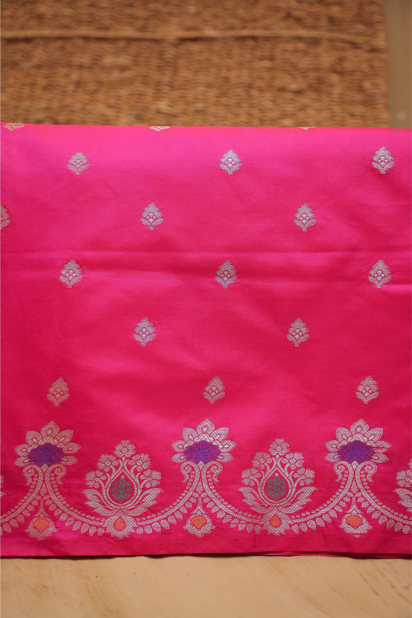 Pink Meenkari Saree