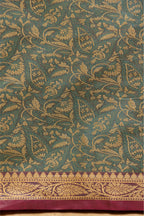 Turqoise Tanchoi Saree
