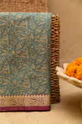 Turqoise Tanchoi Saree
