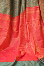 Turqoise Tanchoi Saree