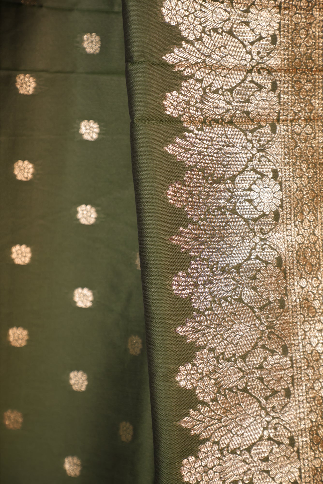 Sage Green Upada Silk Saree