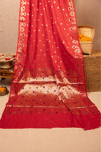 Red Meenakari Saree
