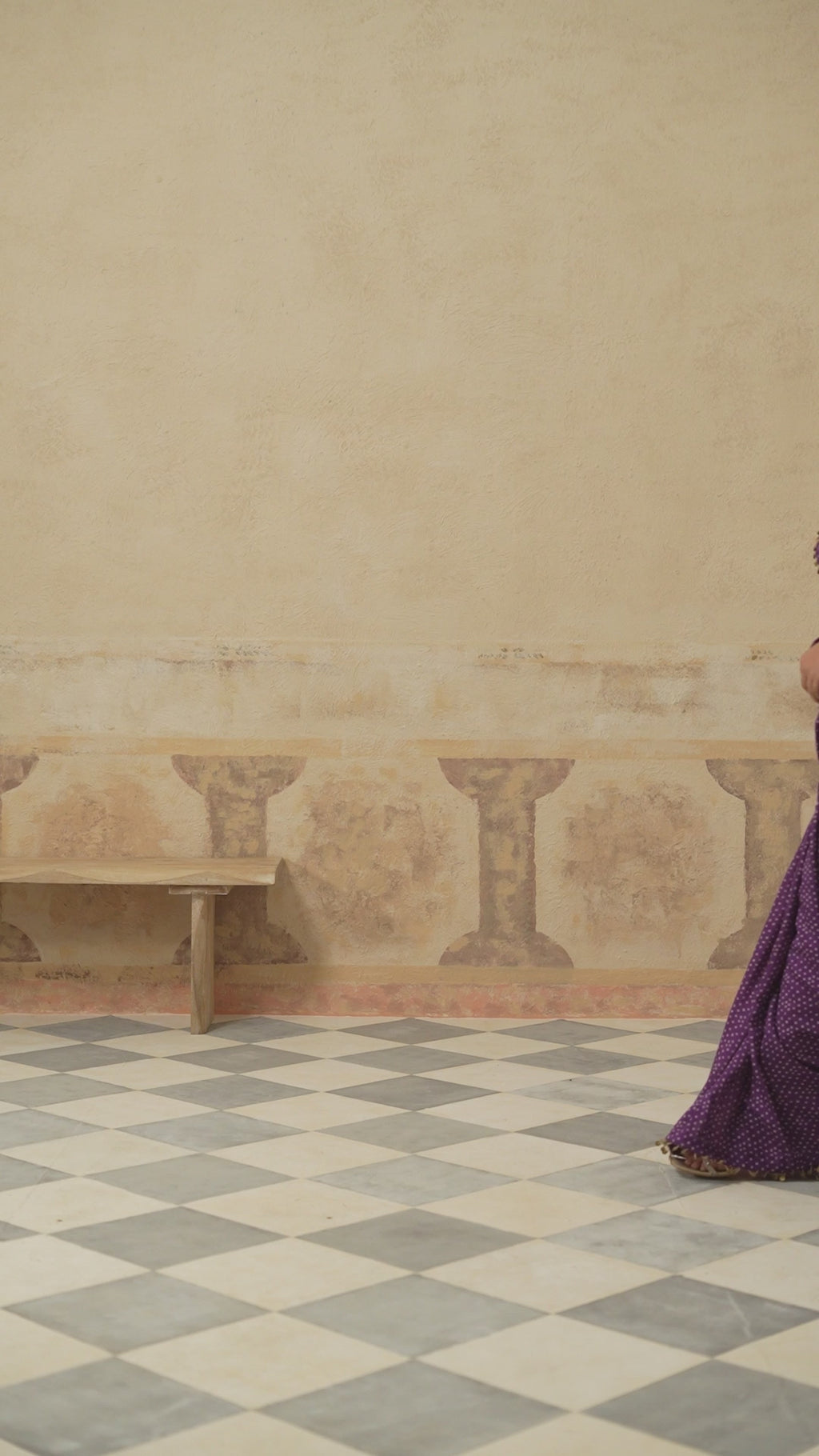 Maira Printed Purple Saree