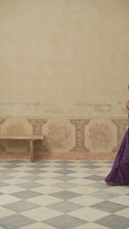 Maira Printed Purple Saree
